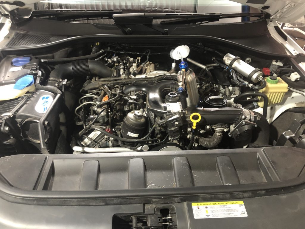 DPF cleaning process using PowerMax Top Gun system removing soot and restoring airflow - Euro Car Electronics - eurocarelectronics.com.au